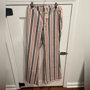 NWT Anthroplogie Striped Flare Bottom Pants
